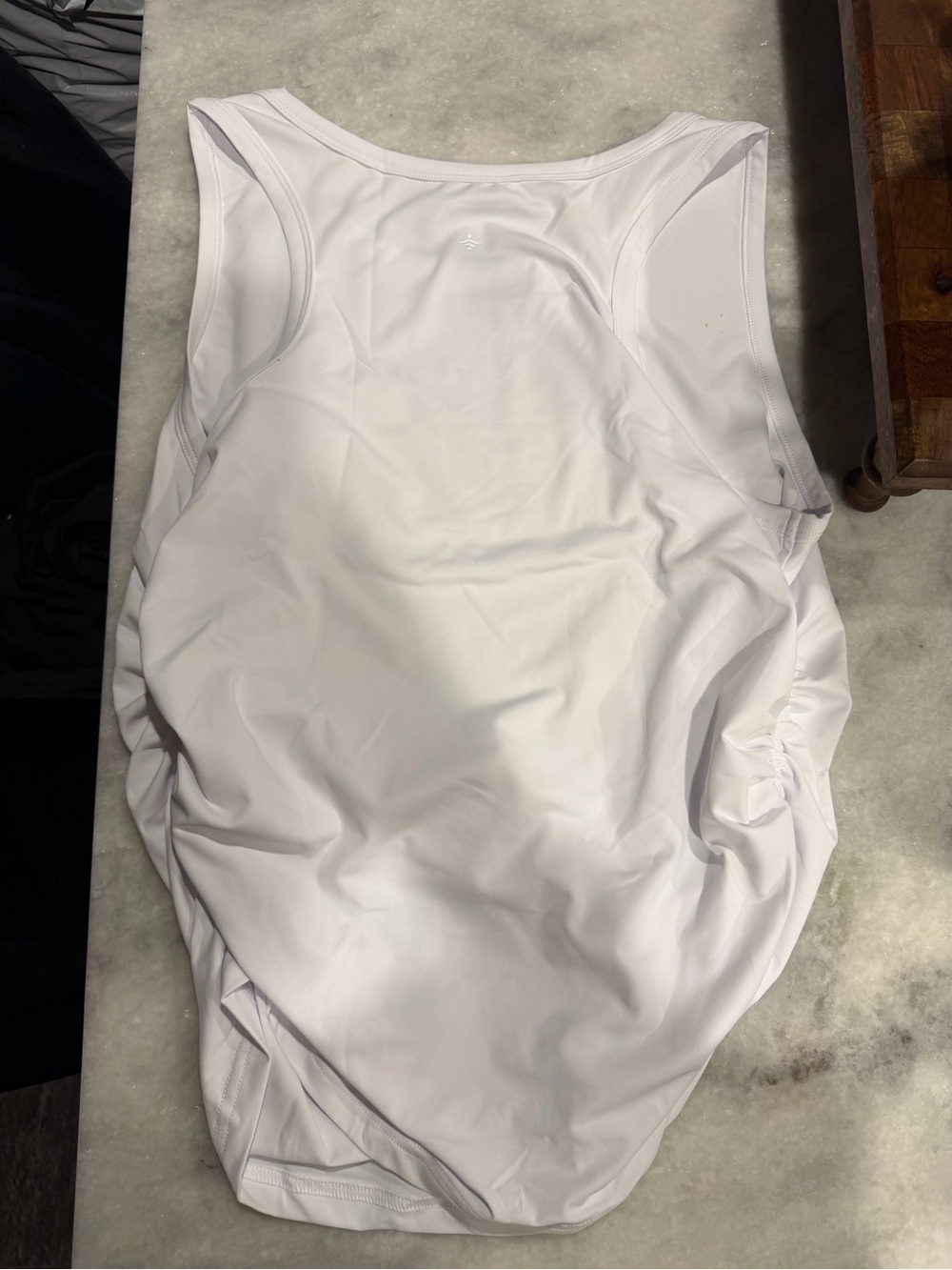 Halara Round Neck Racerback Ruched Yoga Tank - Picture 2 of 3